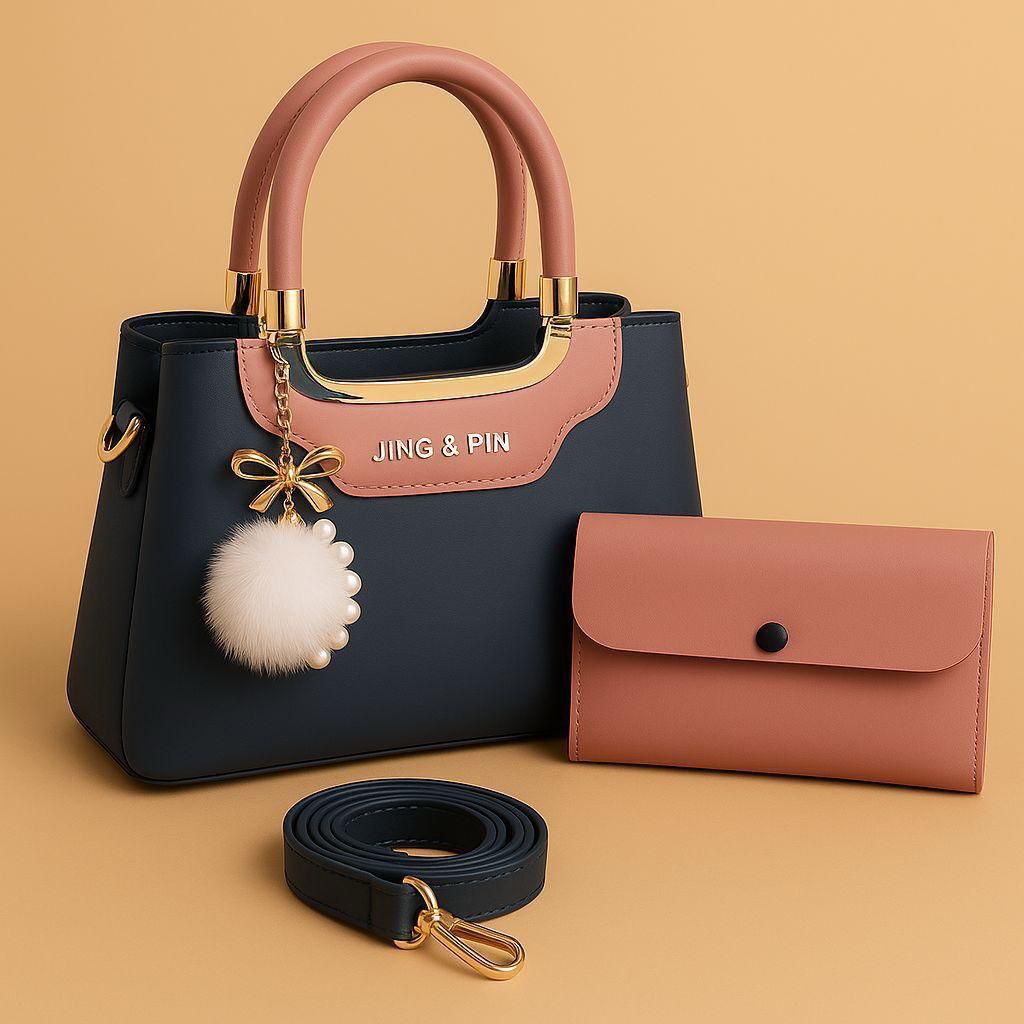 Synthetic Leather Handbag Set